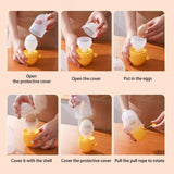 Maxbell Egg Scrambler Shaker Portable Golden Egg Making Mixing Eggs Egg Spinner Hand
