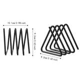 Maxbell Divided Rack with 4 Slots Metal Cutting Board Storage Rack for Cutting Board