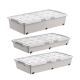 Maxbell Under Bed Storage Box Multipurpose Organization for Duvets Bedding Bed Sheet 100cmx50cmx13.5cm