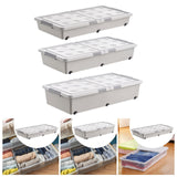 Maxbell Under Bed Storage Box Multipurpose Organization for Duvets Bedding Bed Sheet 100cmx50cmx13.5cm