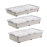 Maxbell Under Bed Storage Box Multipurpose Organization for Duvets Bedding Bed Sheet 100cmx50cmx13.5cm