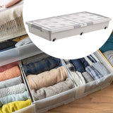 Maxbell Under Bed Storage Box Multipurpose Organization for Duvets Bedding Bed Sheet 100cmx50cmx17cm