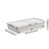 Maxbell Under Bed Storage Box Multipurpose Organization for Duvets Bedding Bed Sheet 100cmx50cmx17cm