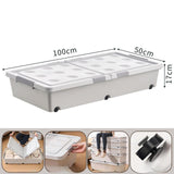 Maxbell Under Bed Storage Box Multipurpose Organization for Duvets Bedding Bed Sheet 100cmx50cmx17cm