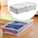 Maxbell Under Bed Storage Box Multipurpose Organization for Duvets Bedding Bed Sheet 100cmx50cmx20cm