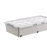 Maxbell Under Bed Storage Box Multipurpose Organization for Duvets Bedding Bed Sheet 100cmx50cmx20cm