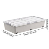 Maxbell Under Bed Storage Box Multipurpose Organization for Duvets Bedding Bed Sheet 100cmx50cmx20cm