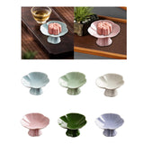 Maxbell Ceramic Footed Fruit Bowl Holder Decorative for Farmhouse Home Decor Wedding cyan blue
