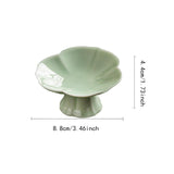 Maxbell Ceramic Footed Fruit Bowl Holder Decorative for Farmhouse Home Decor Wedding cyan green