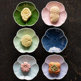 Maxbell Ceramic Footed Fruit Bowl Holder Decorative for Farmhouse Home Decor Wedding cyan green