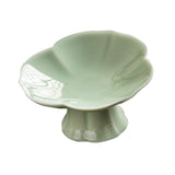 Maxbell Ceramic Footed Fruit Bowl Holder Decorative for Farmhouse Home Decor Wedding cyan green