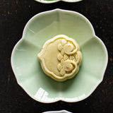 Maxbell Ceramic Footed Fruit Bowl Holder Decorative for Farmhouse Home Decor Wedding cyan green