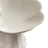 Maxbell Ceramic Footed Fruit Bowl Holder Decorative for Farmhouse Home Decor Wedding beige