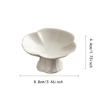 Maxbell Ceramic Footed Fruit Bowl Holder Decorative for Farmhouse Home Decor Wedding beige