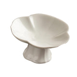 Maxbell Ceramic Footed Fruit Bowl Holder Decorative for Farmhouse Home Decor Wedding beige