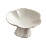 Maxbell Ceramic Footed Fruit Bowl Holder Decorative for Farmhouse Home Decor Wedding beige