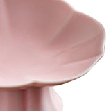 Maxbell Ceramic Footed Fruit Bowl Holder Decorative for Farmhouse Home Decor Wedding pink