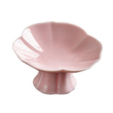 Maxbell Ceramic Footed Fruit Bowl Holder Decorative for Farmhouse Home Decor Wedding pink
