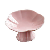 Maxbell Ceramic Footed Fruit Bowl Holder Decorative for Farmhouse Home Decor Wedding pink