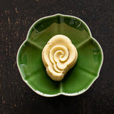 Maxbell Ceramic Footed Fruit Bowl Holder Decorative for Farmhouse Home Decor Wedding green