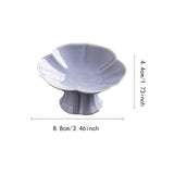 Maxbell Ceramic Footed Fruit Bowl Holder Decorative for Farmhouse Home Decor Wedding violet