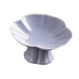Maxbell Ceramic Footed Fruit Bowl Holder Decorative for Farmhouse Home Decor Wedding violet