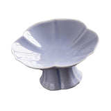 Maxbell Ceramic Footed Fruit Bowl Holder Decorative for Farmhouse Home Decor Wedding violet