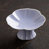 Maxbell Ceramic Footed Fruit Bowl Holder Decorative for Farmhouse Home Decor Wedding violet