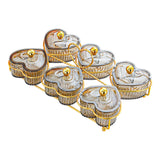 Maxbell Fruit Plate Household with Lid Snack Display Platter for Candy Chips Dessert Gray