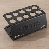 Maxbell Single Dose Coffee Cellar Stand Metal Storage Rack Modern Glass Tubes Holder
