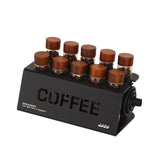 Maxbell Single Dose Coffee Cellar Stand Metal Storage Rack Modern Glass Tubes Holder