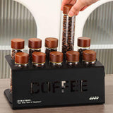 Maxbell Single Dose Coffee Cellar Stand Metal Storage Rack Modern Glass Tubes Holder