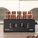 Maxbell Single Dose Coffee Cellar Stand Metal Storage Rack Modern Glass Tubes Holder