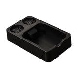 Maxbell Espresso Tamping Station Tamper Station Base for Worktop Coffee Bar Counters Black
