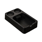 Maxbell Espresso Tamping Station Tamper Station Base for Worktop Coffee Bar Counters Black