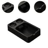 Maxbell Espresso Tamping Station Tamper Station Base for Worktop Coffee Bar Counters Black