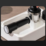 Maxbell Espresso Tamping Station Tamper Station Base for Worktop Coffee Bar Counters White