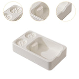 Maxbell Espresso Tamping Station Tamper Station Base for Worktop Coffee Bar Counters White