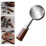 Maxbell Coffee Spoon 15ml/30ml Coffee Bean Spoon for Loose Tea Ingredients Seasoning 9.7cmx3.5cm Sliver