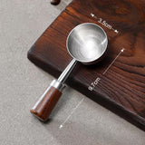 Maxbell Coffee Spoon 15ml/30ml Coffee Bean Spoon for Loose Tea Ingredients Seasoning 9.7cmx3.5cm Sliver
