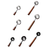 Maxbell Coffee Spoon 15ml/30ml Coffee Bean Spoon for Loose Tea Ingredients Seasoning 9.7cmx3.5cm Sliver