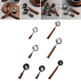 Maxbell Coffee Spoon 15ml/30ml Coffee Bean Spoon for Loose Tea Ingredients Seasoning 9.7cmx3.5cm Sliver