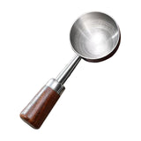Maxbell Coffee Spoon 15ml/30ml Coffee Bean Spoon for Loose Tea Ingredients Seasoning 9.7cmx3.5cm Sliver