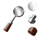 Maxbell Coffee Spoon 15ml/30ml Coffee Bean Spoon for Loose Tea Ingredients Seasoning 9.7cmx3.5cm Sliver