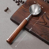 Maxbell Coffee Spoon 15ml/30ml Coffee Bean Spoon for Loose Tea Ingredients Seasoning 16cmx3.5cm Sliver
