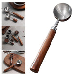 Maxbell Coffee Spoon 15ml/30ml Coffee Bean Spoon for Loose Tea Ingredients Seasoning 16cmx3.5cm Sliver