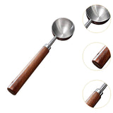 Maxbell Coffee Spoon 15ml/30ml Coffee Bean Spoon for Loose Tea Ingredients Seasoning 16cmx3.5cm Sliver