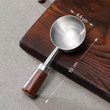 Maxbell Coffee Spoon 15ml/30ml Coffee Bean Spoon for Loose Tea Ingredients Seasoning 10cmx4.4cm Sliver