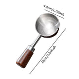 Maxbell Coffee Spoon 15ml/30ml Coffee Bean Spoon for Loose Tea Ingredients Seasoning 10cmx4.4cm Sliver