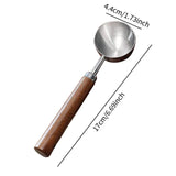Maxbell Coffee Spoon 15ml/30ml Coffee Bean Spoon for Loose Tea Ingredients Seasoning 17cmx4.4cm Sliver